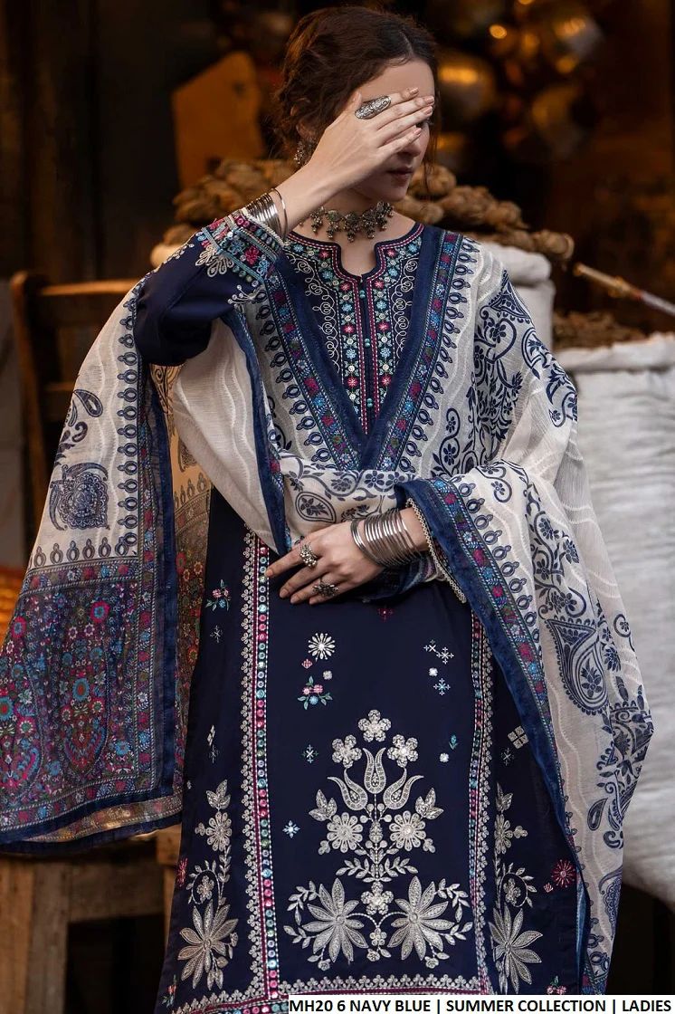 Ethnic Dhanak Embroidered 3 Piece with Heavy Patches