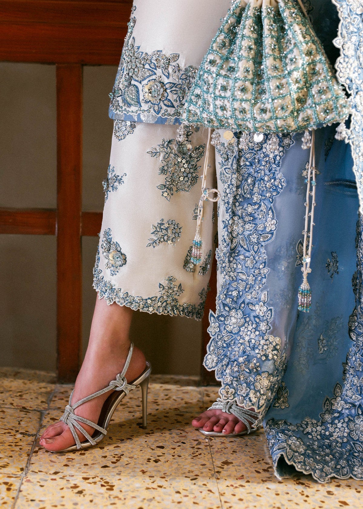 Hussain Rehar Shamos Handmade Embroidered Luxury 3pc