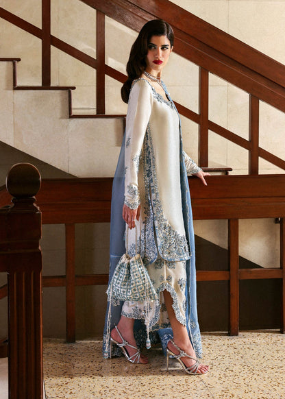 Hussain Rehar Shamos Handmade Embroidered Luxury 3pc