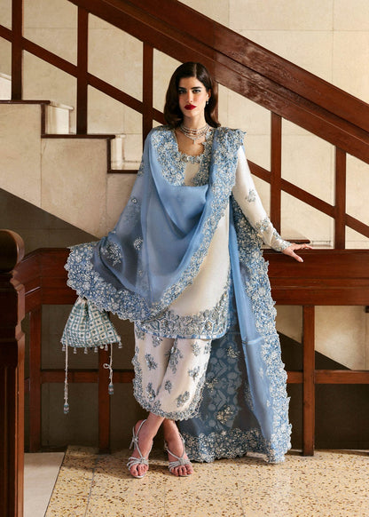 Hussain Rehar Shamos Handmade Embroidered Luxury 3pc